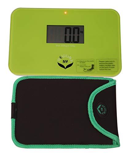 600 Super Mini Travel Bathroom Scale with Sleeve, Green - color: Green