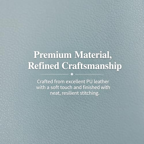 Passport Cover PU Leather Travel Wallet Holder Light blue Gift Idea - color: Light Blue