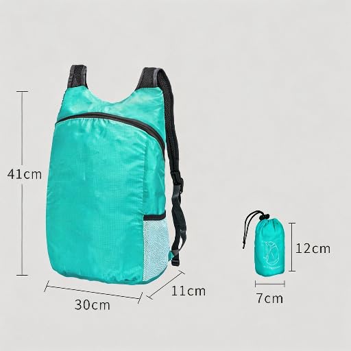 20L Lightweight Foldable Ultralight & Thin Hiking Backpack for Outdoor Travel Camping Cycling - color: Grey