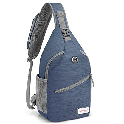 ZOMAKE Sling Bag,Small Crossbody Sling Backpack Shoulder Daypack for Travel - color: Royal Blue a, size: 8L
