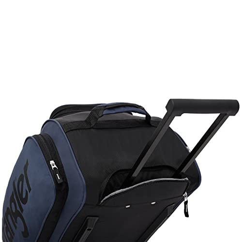 Wrangler Wesley Rolling Duffel Bag, Navy Blue, Large 30-Inch - color: Navy Blue