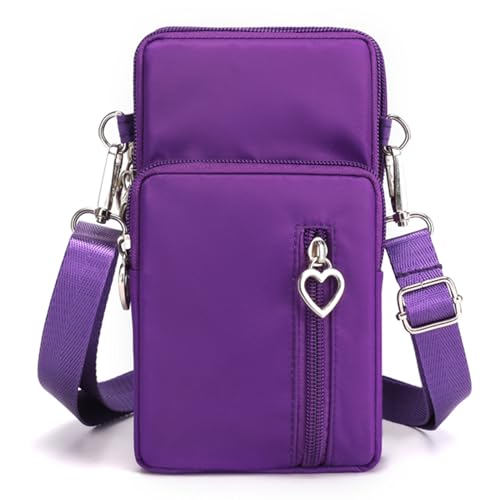 Small Crossbody Bags for Women, Universal Pouch Wallet Cell Phone Purse Lightweight Pockets Handbags Mini Shoulder Bag - color: 01 Purple