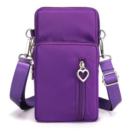 Small Crossbody Bags for Women, Universal Pouch Wallet Cell Phone Purse Lightweight Pockets Handbags Mini Shoulder Bag - color: 01 Purple