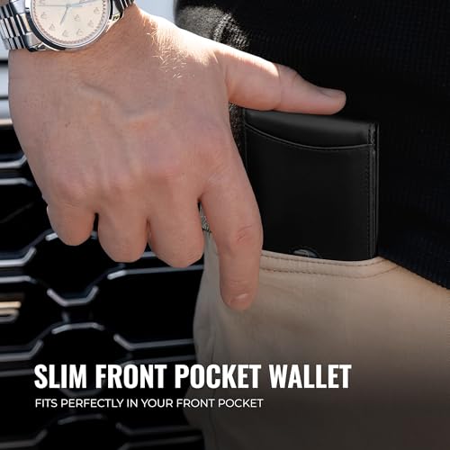 Kingly Cash Pocket Slim Wallet for Men, RFID Blocking, Royal Black - color: Royal Black