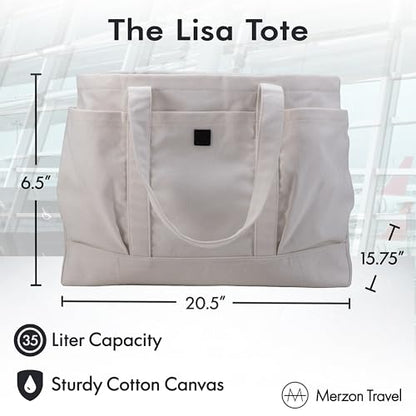 Lisa Tote | 35L | TOTE-136 Natural - color: The Lisa Tote (Natural), size: Medium
