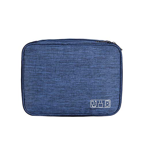 OrgaWise Electronics Travel Organizer, Three-Layer Tech Case - color: Three layer-Blue