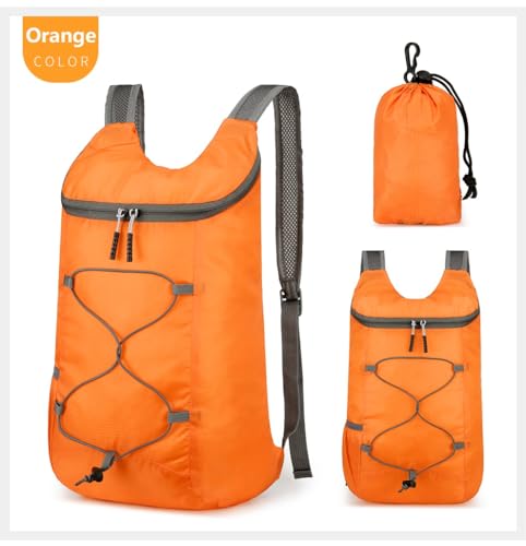 levayhill 16L Foldable Hiking Backpack,Small Packable Daypack,Orange - color: Orange