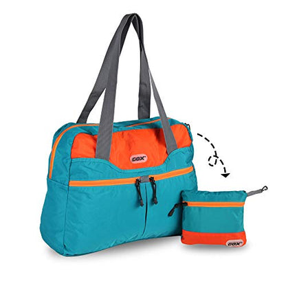 Packable Tote Bag Extra Small Duffel Bag - color: Turquoise