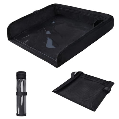 COOLBEBE Airplane Tray Table Cover, Foldable Travel Tray Cover - color: Black