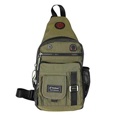 Crossbody Sling Bag Backpack for Men & Women Green - color: B-green(fits 10.5" Ipad)