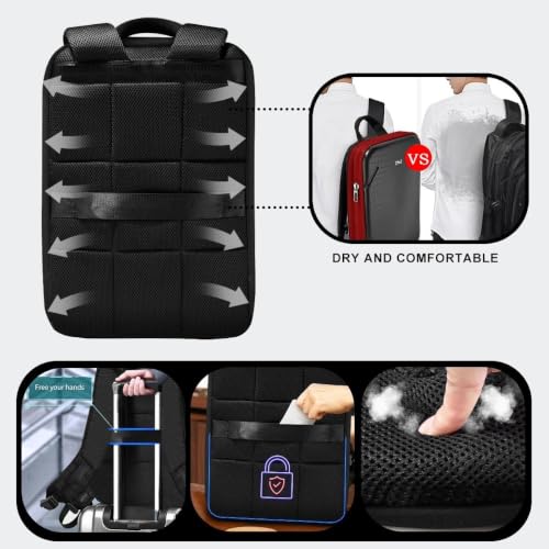 ZINZ Protective Laptop Backpack Expandable Daypack,B01RD01 - color: B01rd01