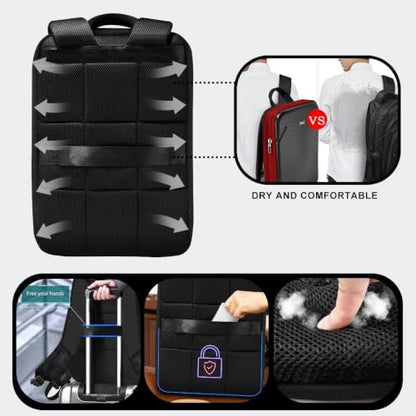 ZINZ Protective Laptop Backpack Expandable Daypack,B01RD01 - color: B01rd01