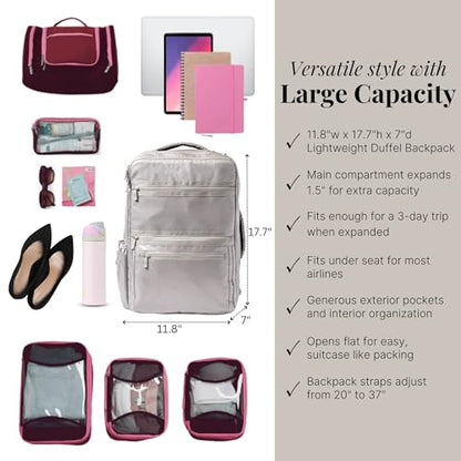 Baggallini Modern Convertible Travel Backpack - color: Sleet Gloss Ripstop