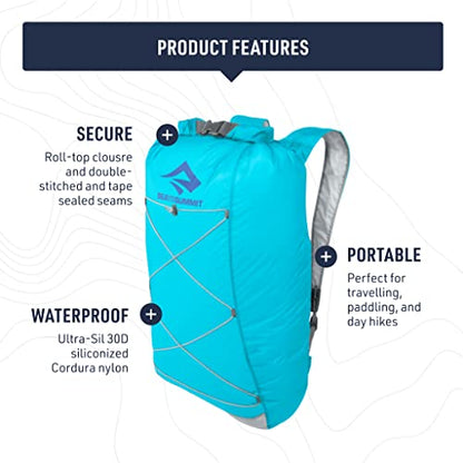 Sea to Summit Ultra-Sil Dry Waterproof Day Pack - color: Atoll Blue