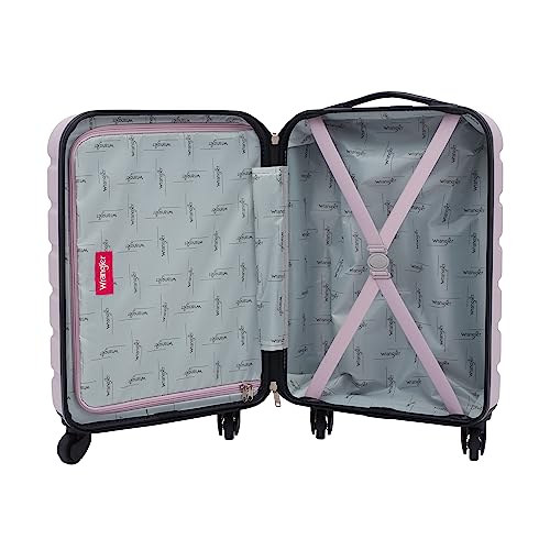 Wrangler 22" Hardside Spinner Carry-On Luggage, Lilac - color: Lilac