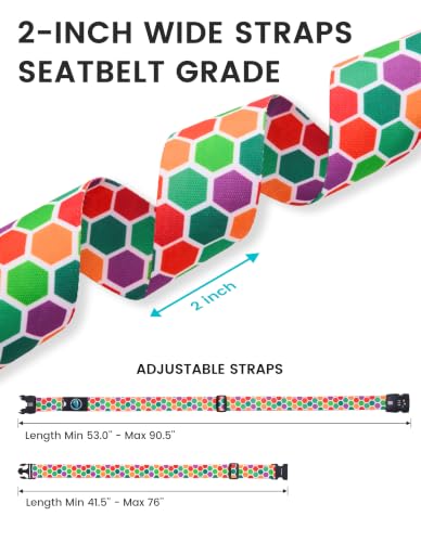 Travelkin Luggage Straps TSA Approved, Suitcase Straps with TSA Lock - color: Honeycomb