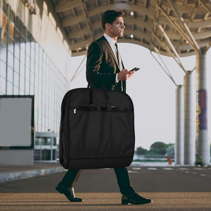 Limoomil 60" 2‑Pack Heavy‑Duty Garment Bag, Wedding & Gown Cover, Darkgrey - color: 2 Packs, size: 60" x 24" x 5"