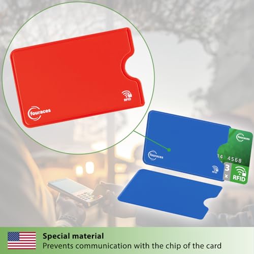 rfid blocking sleeves, 3 pieces - credit card protector - card blocker for bank card, anti fraud nfc card holder