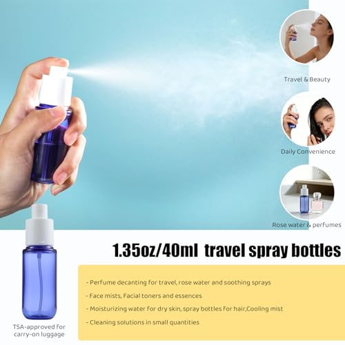 GearTrust TSA Travel Size Bottles for Toiletries, Shampoo Travel Bottles - color: White