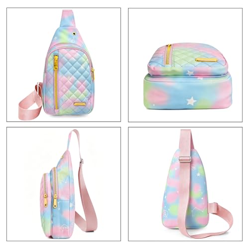 Aisijimo Small Sling Bag For Women Men Casual Crossbody Sling Backpack - color: 801s-bgreen