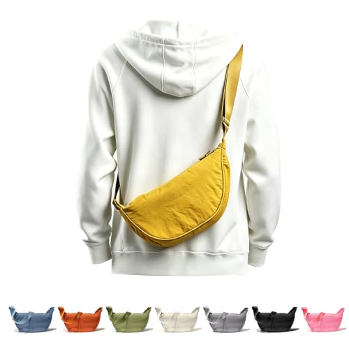 여성용 패션 체스트 백, 옐로우, 애슬레저, 패션 캐주얼, 미니멀리스트, 스포티한 캐주얼 - color: 옐로우