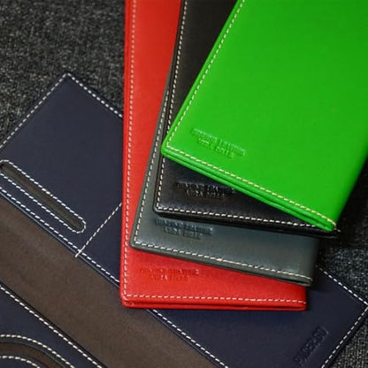RFID Blocking Slim Minimalist Long Travel Wallet Genuine Leather Passport Holder Travel Cover (Black) - color: Black