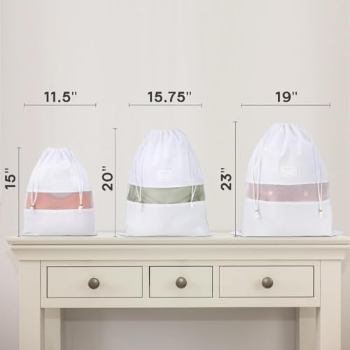 Hayden Hill Luxury Organic Cotton Dust Bags for Handbags Mixed 3 Pack | Purse Storage, Protects From Dust & Light, Drawstring Closure, Shoe Dust Bags, Mixed Sizes, Certified Carbon Neutral - size: Mixed Size
