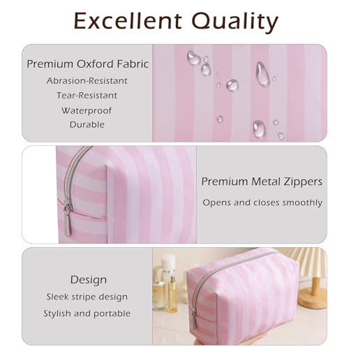 RSRSLEII Waterproof Striped Travel Makeup Bag(03 Simple) - color: 03 Simple