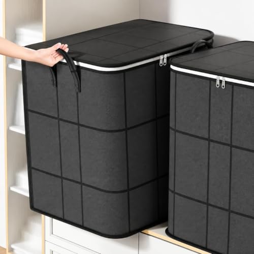 Foldable Closet Storage Bag, 22x22x17.7in 140L for Clothes - size: 22x22x17.7in