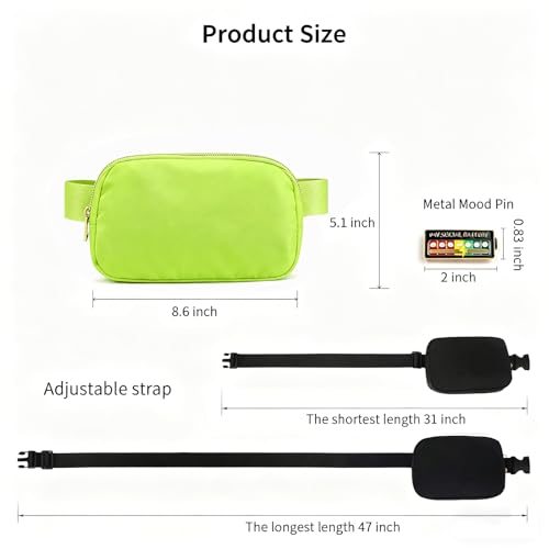 Fanny Pack Crossbody Sling Bag, Everywhere Belt Bag, Mint - color: Mint