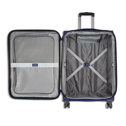 Samsonite Ascella 3.0 Softside Expandable Luggage with Spinner Wheels, CO EXP Spinner, Sapphire Blue - color: Sapphire Blue, size: Carry-on Spinner