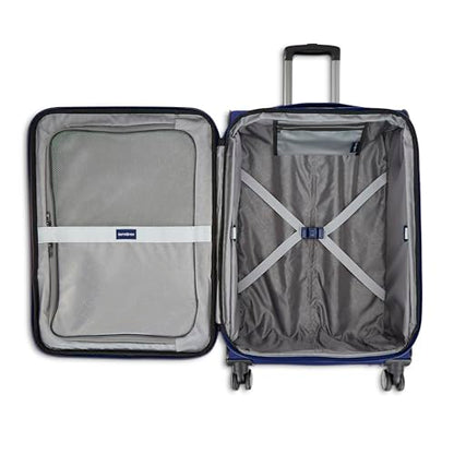 Samsonite Ascella 3.0 Softside Expandable Luggage with Spinner Wheels, CO EXP Spinner, Sapphire Blue - color: Sapphire Blue, size: Carry-on Spinner