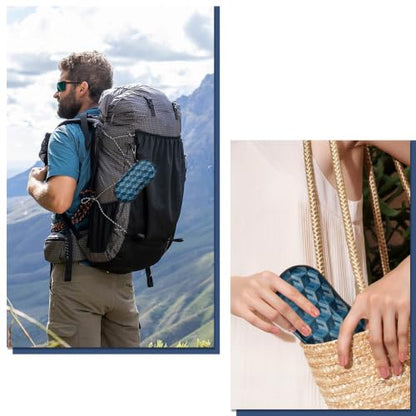 FINTIE Sunglasses Case, Hard EVA Shell Shockproof Sport Glasses Case - color: Z-blue Cubes
