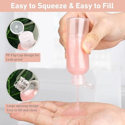 10 Pack 3.4 oz Clear Travel Bottles for Toiletries - color: B-10Clear