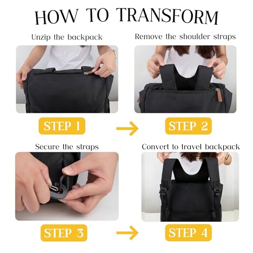 Diaper Bag Backpack Mommy Bag Large Capacity Diaper Backpack Travel Essential Baby Diaper Bag for Mom and Dad, Black (Black) - color: Black