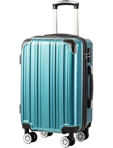 Coolife Luggage, Lightweight and Durable Hardshell, 24 in, green new - color: green new, size: M(24in)