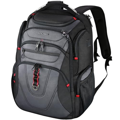 KROSER Travel Laptop Backpack 17.3 Inch XL Computer Backpack for Men/Women - color: Black/Grey, size: 17.3 inch