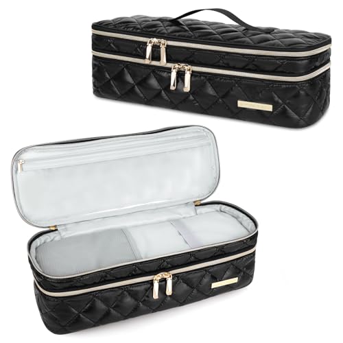 Hair Tools Travel Bag Compatible with Dyson Airwrap, Shark FlexStyle - color: Black