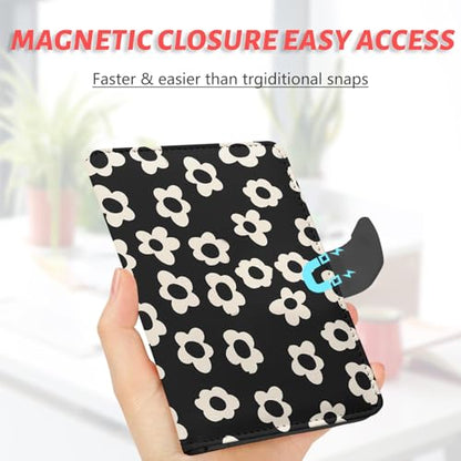 Passport Holder, Cute Travel Wallet Cover with RFID Blocking,Flower - color: D-Graphic