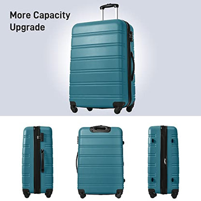 Merax Hardshell Luggage Set,13 Piece Expandable Travel Luggage Set,Blue - color: Blue, size: 13 Piece(16/20/24/28/DB/TB/Packing Cube)