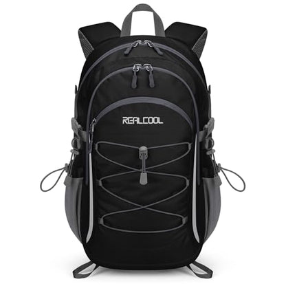 RealCool 20L Lightweight Hiking Backpack, Small Travel Daypack for Camping - color: Black, size: 20L