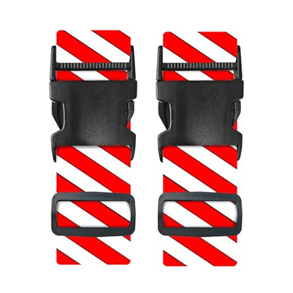 Nuxovilar Luggage Straps Set for Suitcase 1.96x90.5in Polyester - color: CC01458, size: 1.96"x90.5"