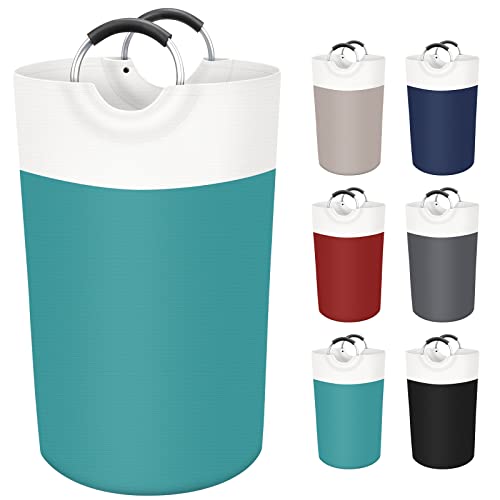 BlissTotes 90L Laundry Basket, Freestanding Collapsible Hamper, Green - color: Green, size: 90L