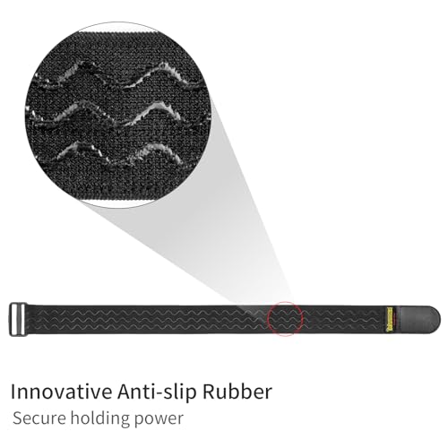 Trilancer Elastic Cinch Straps with Anti-Slip Strips, 24'' x 2'' (4 Pack) - size: 24"(4 pcs)