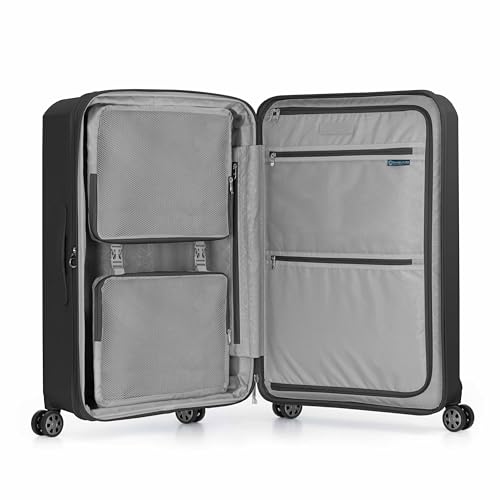 Traveler's Choice Pagosa Hardshell Expandable Luggage with Spinner Wheels, Black, 30-Inch Large - color: Black, size: 30-Inch Large