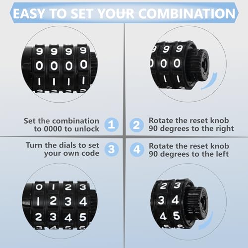 Lumintrail Long Coiled Bike Cable Lock 3/8 Inch 20ft. (4, 6, 10, 15, 20, 25, 30ft), Weatherproof Locks for Kayak, Bike, Scooter, Paddleboard, Resettable Combination Lock Anti Theft Protection - size: 20-FT