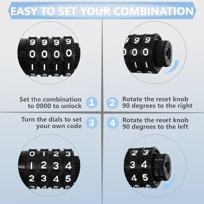 Lumintrail Long Coiled Bike Cable Lock 3/8 Inch 20ft. (4, 6, 10, 15, 20, 25, 30ft), Weatherproof Locks for Kayak, Bike, Scooter, Paddleboard, Resettable Combination Lock Anti Theft Protection - size: 20-FT