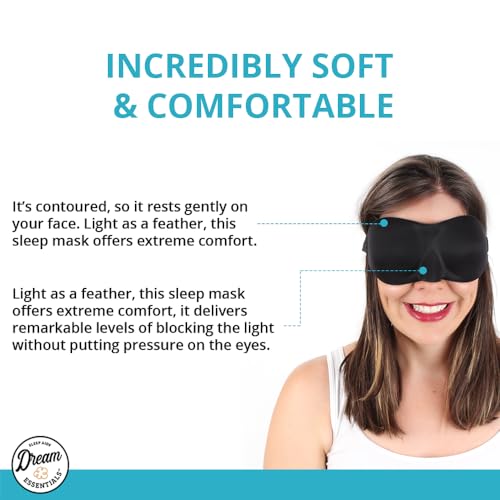 Wild Essentials Sweet Dreams Contoured Sleep Mask Kit with Travel Pouch and Earplugs Set ~ Red - color: Red