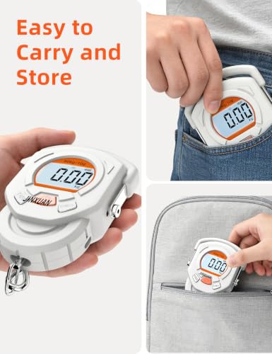 Fishing Scale 132lb/60kg Luggage Scale Digital Fish Scale with Backlit LCD Display, Fish Weight Scale Luggage Weight Scale Hanging Scale with 4 Units USB Cord, Fishing Accessories Fishing Gift - style: USB Rechargeable