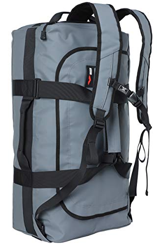 MIER 40L/60L/90L Water Resistant Backpack Duffel, Heavy Duty Duffle Bags - color: Gray, size: 90l